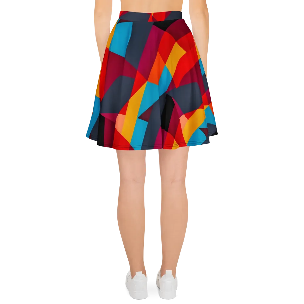 Chromatic Interlock on Skater Skirt — Back