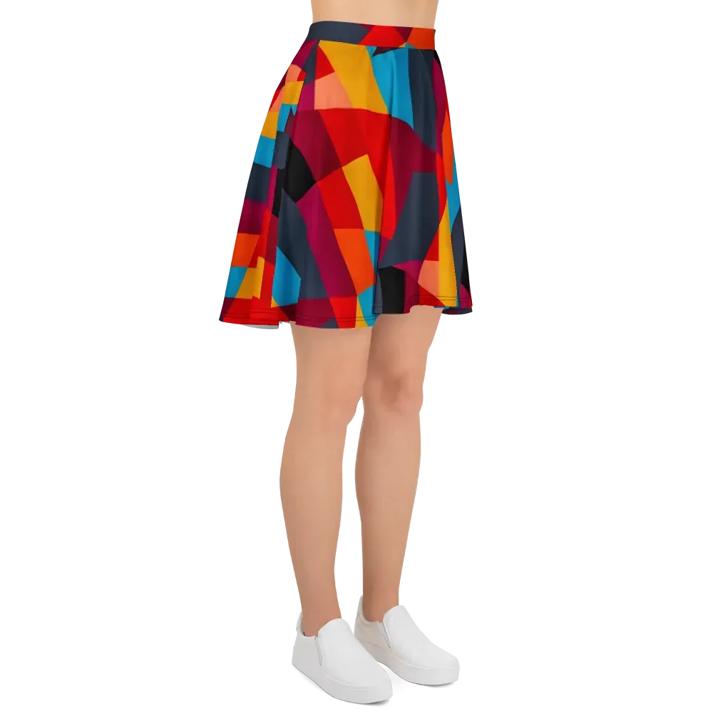 Chromatic Interlock on Skater Skirt — Right