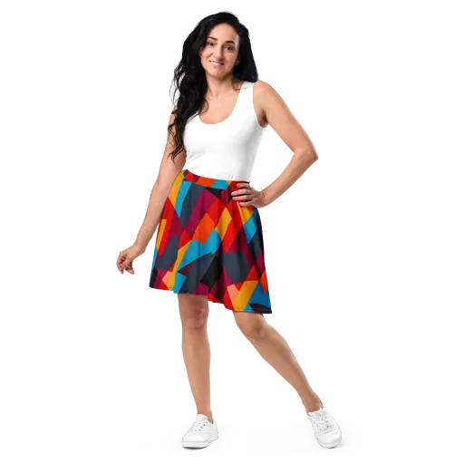 Chromatic Interlock on a Skater Skirt