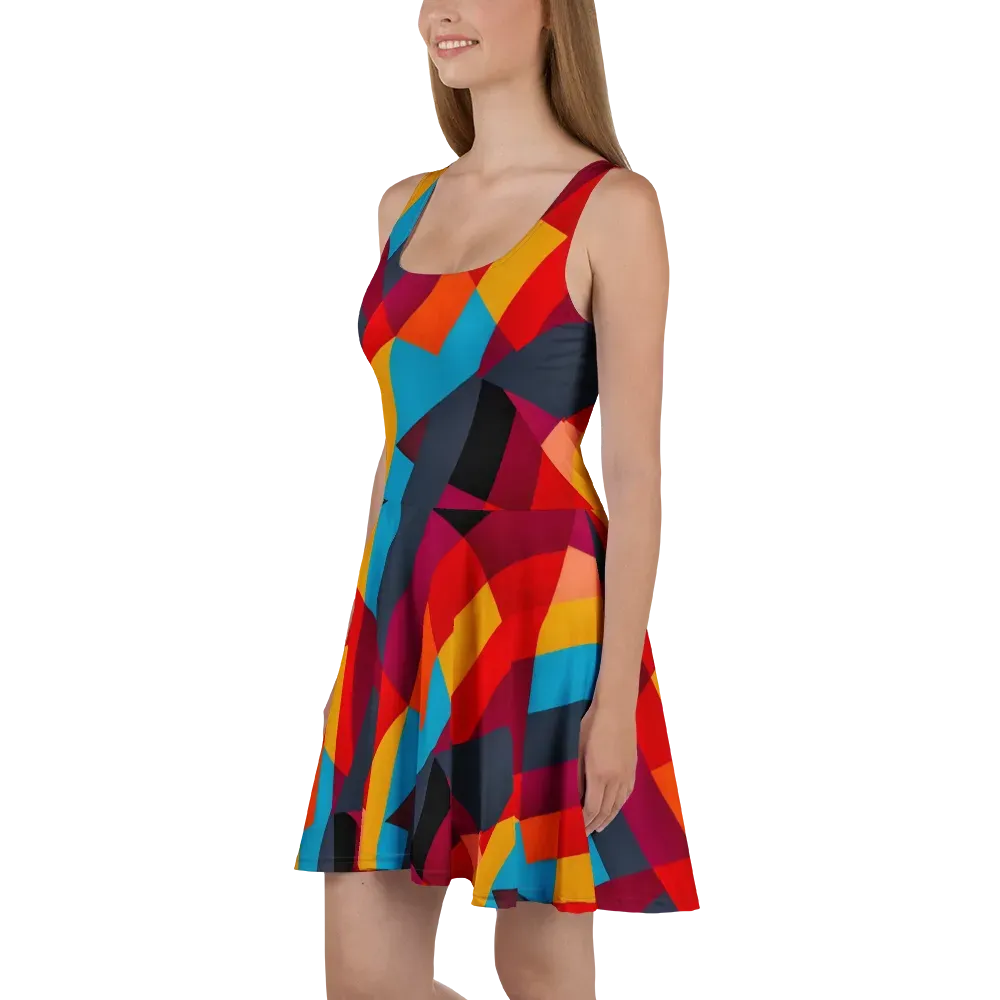 Chromatic Interlock on Skater Dress — Left