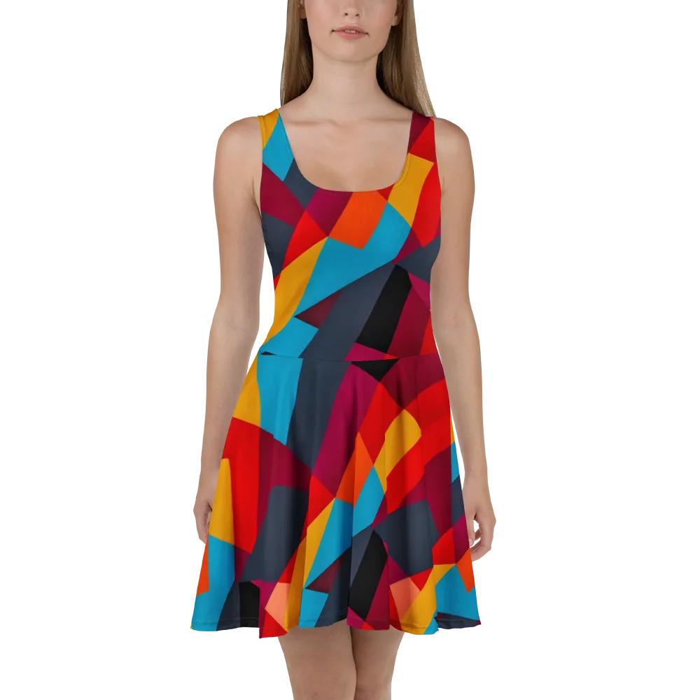 Chromatic Interlock on Skater Dress — Front
