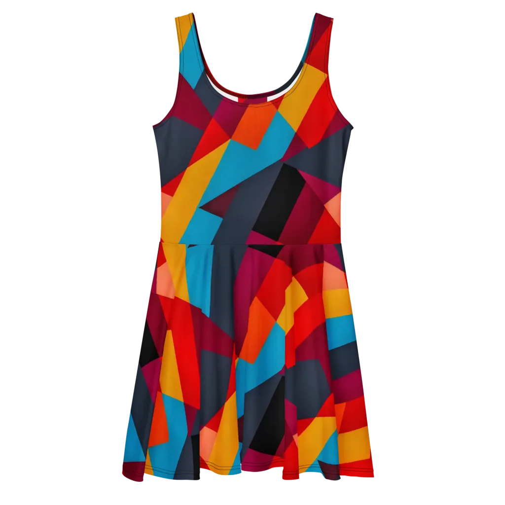 Chromatic Interlock on Skater Dress — Front