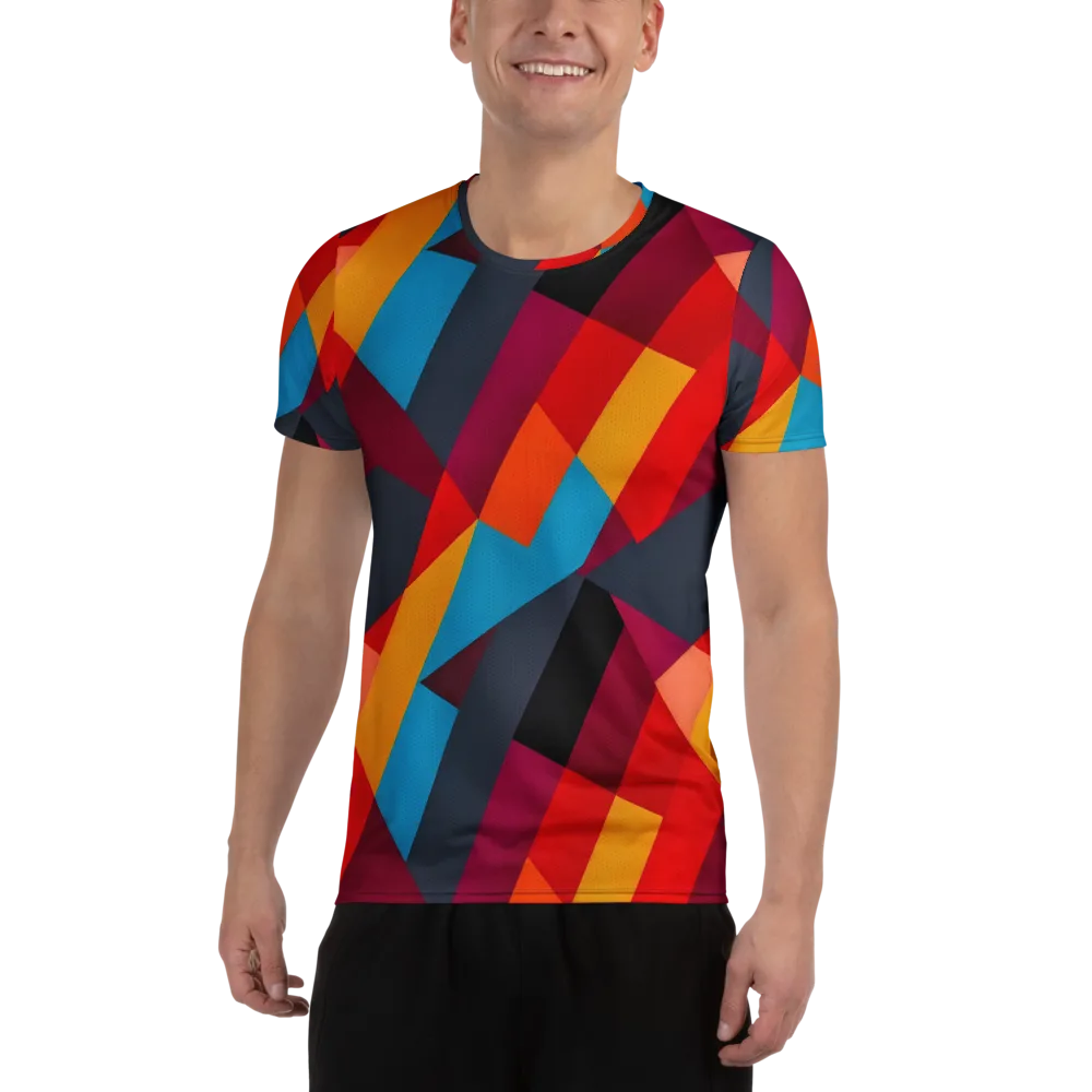 Chromatic Interlock on Men's Athletic T-Shirt — Front