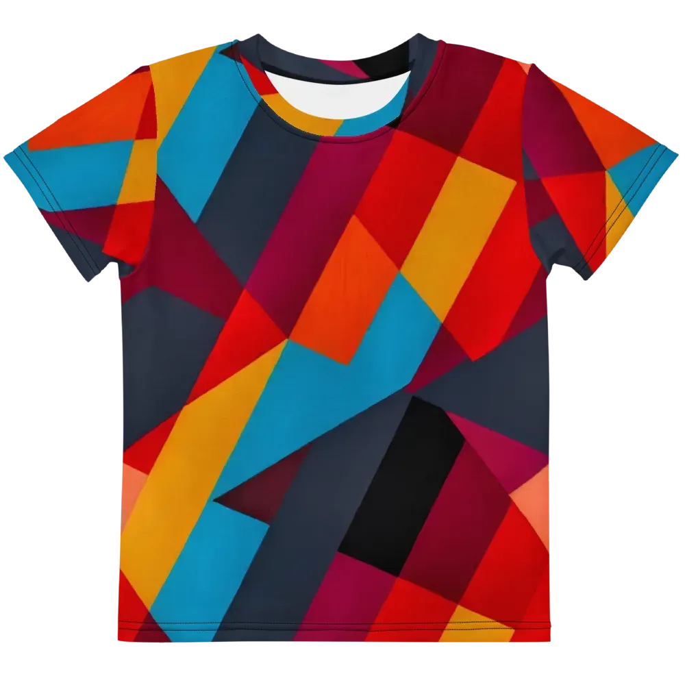 Chromatic Interlock on Kids Crew Neck T-Shirt — Front