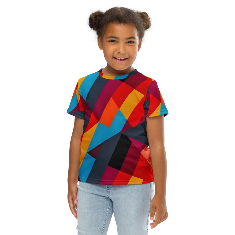 Chromatic Interlock on Kids Crew Neck T-Shirt — Front