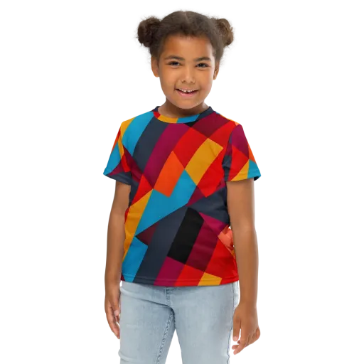 Chromatic Interlock on a Kids Crew Neck T-Shirt