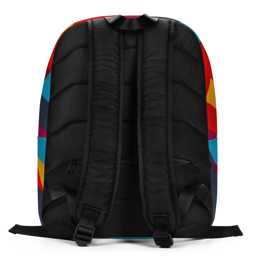 Chromatic Interlock on Minimalist Backpack — Back