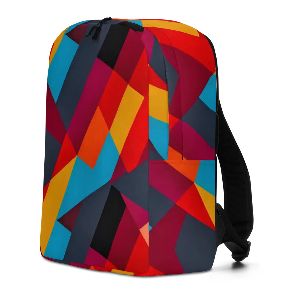 Chromatic Interlock on Minimalist Backpack — Left