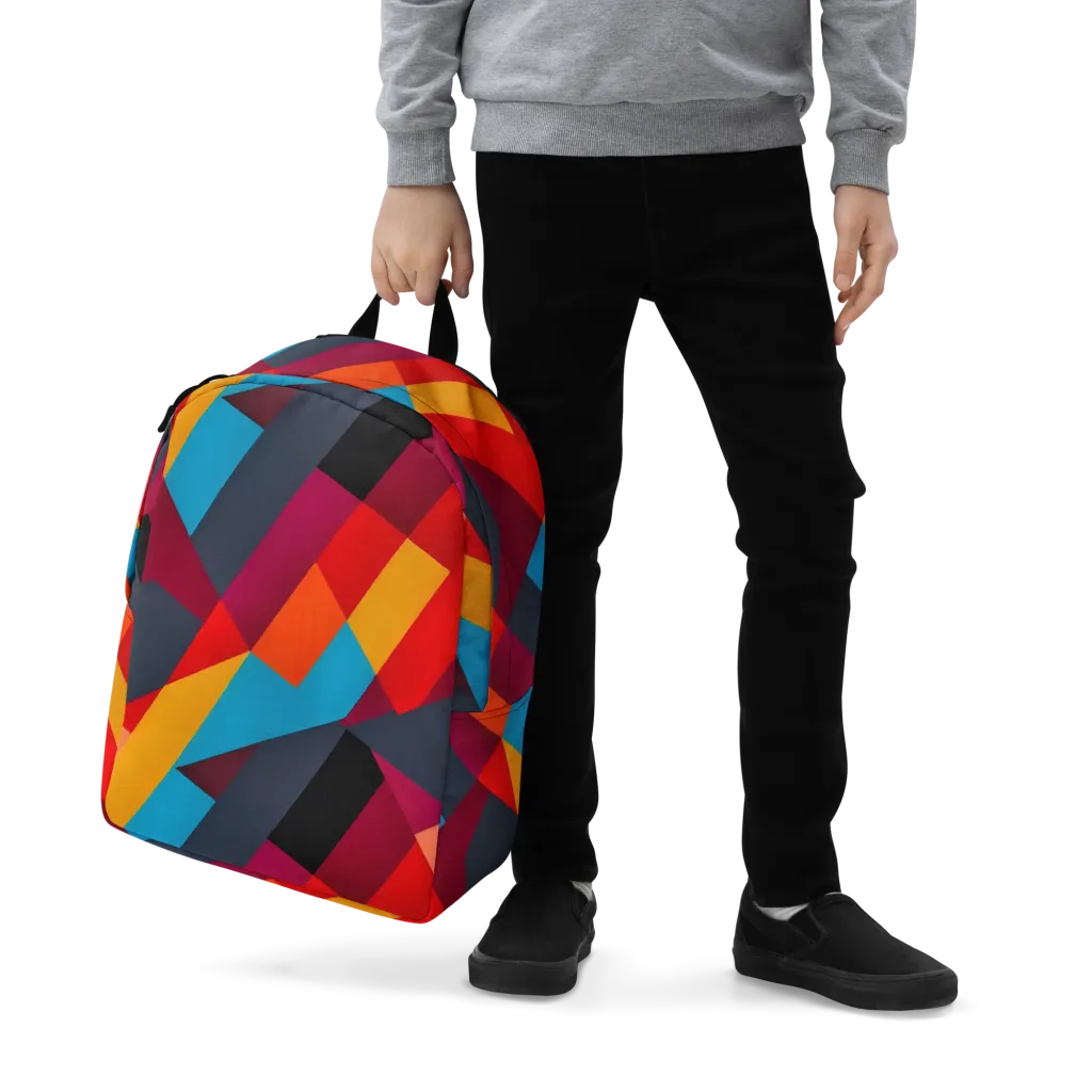 Chromatic Interlock on Minimalist Backpack — Zoomed-in