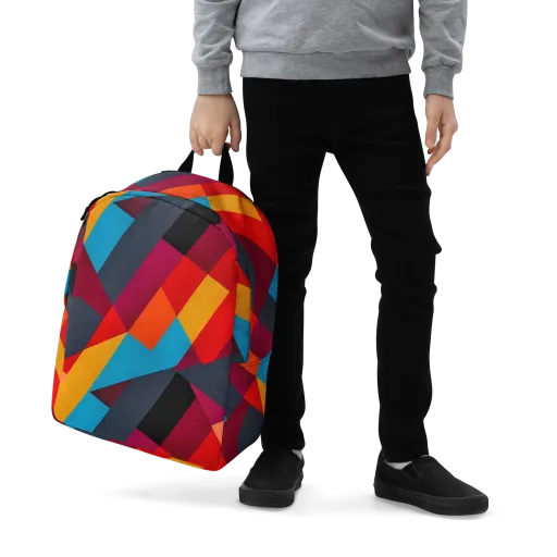 Chromatic Interlock on a Minimalist Backpack
