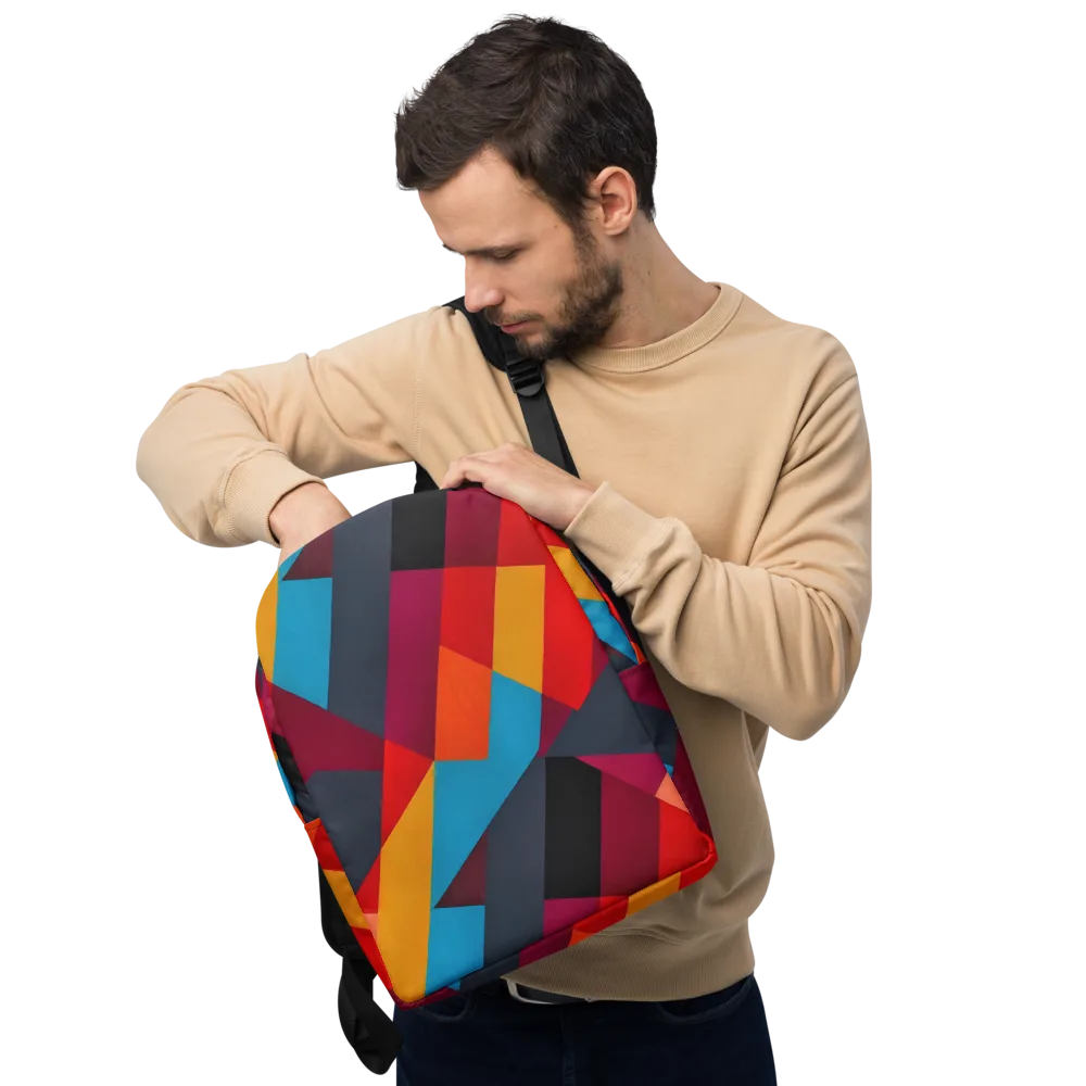 Chromatic Interlock on Minimalist Backpack — Front