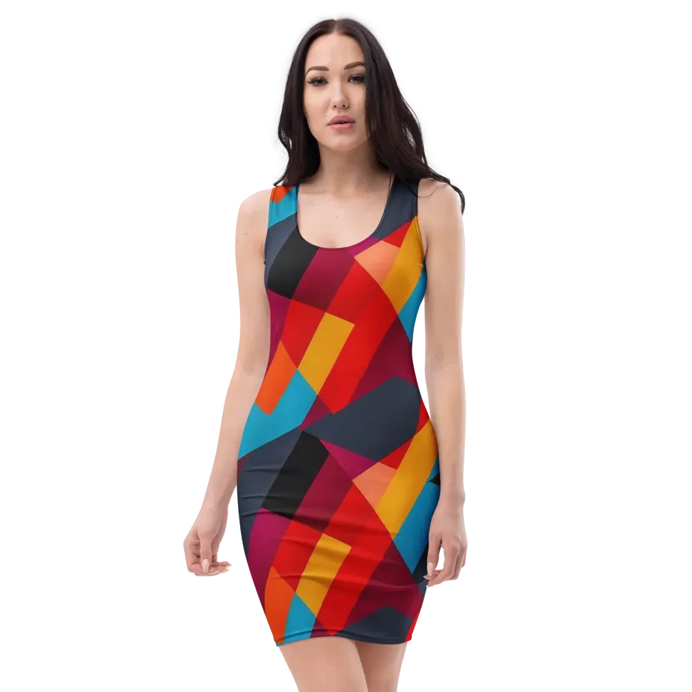 Chromatic Interlock on Bodycon Dress — Front