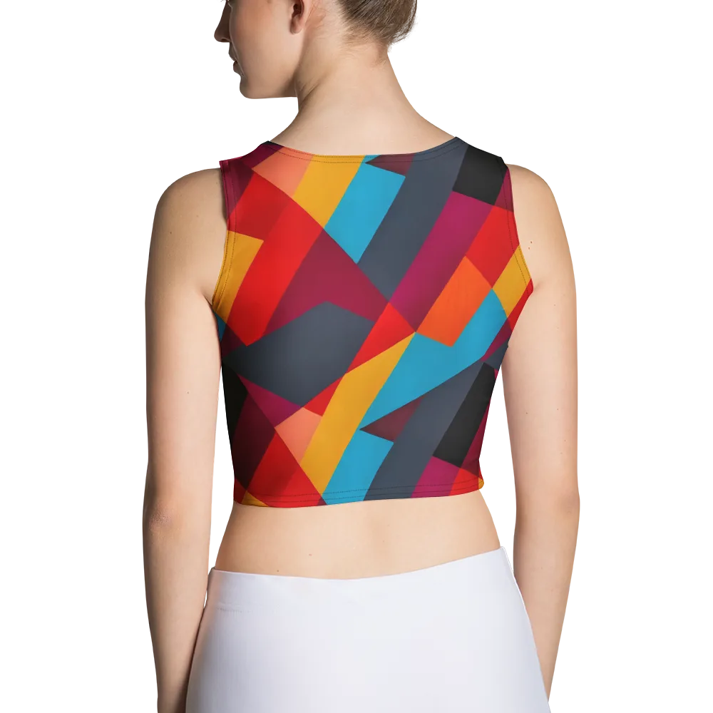 Chromatic Interlock on Crop Top — Back