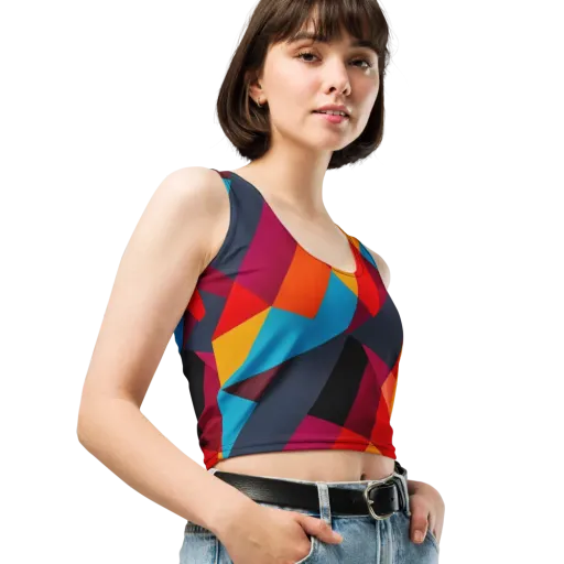 Chromatic Interlock on a Crop Top