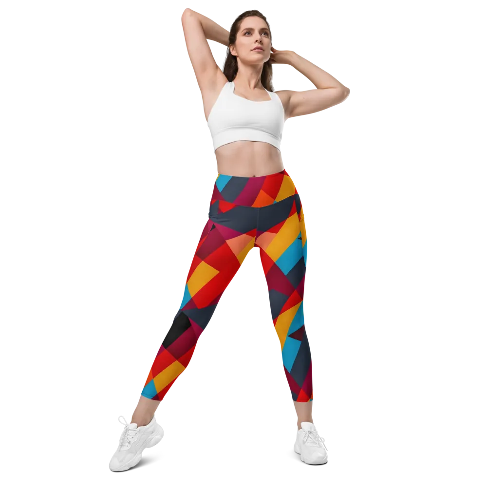 Chromatic Interlock on Leggings with Pockets — Front