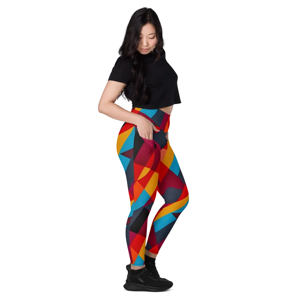 Chromatic Interlock on Leggings with Pockets — Right