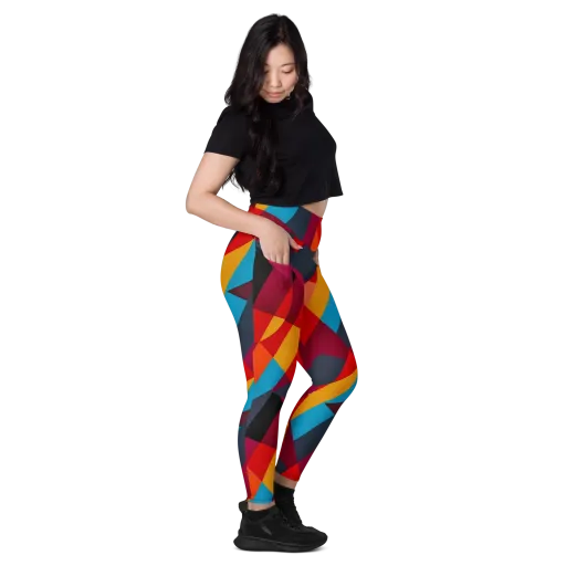 Chromatic Interlock on a Leggings with Pockets