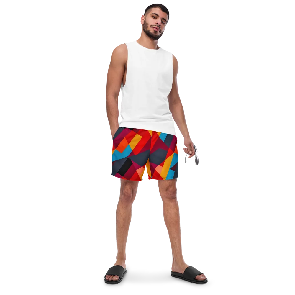 Chromatic Interlock on Swim Trunks — Front