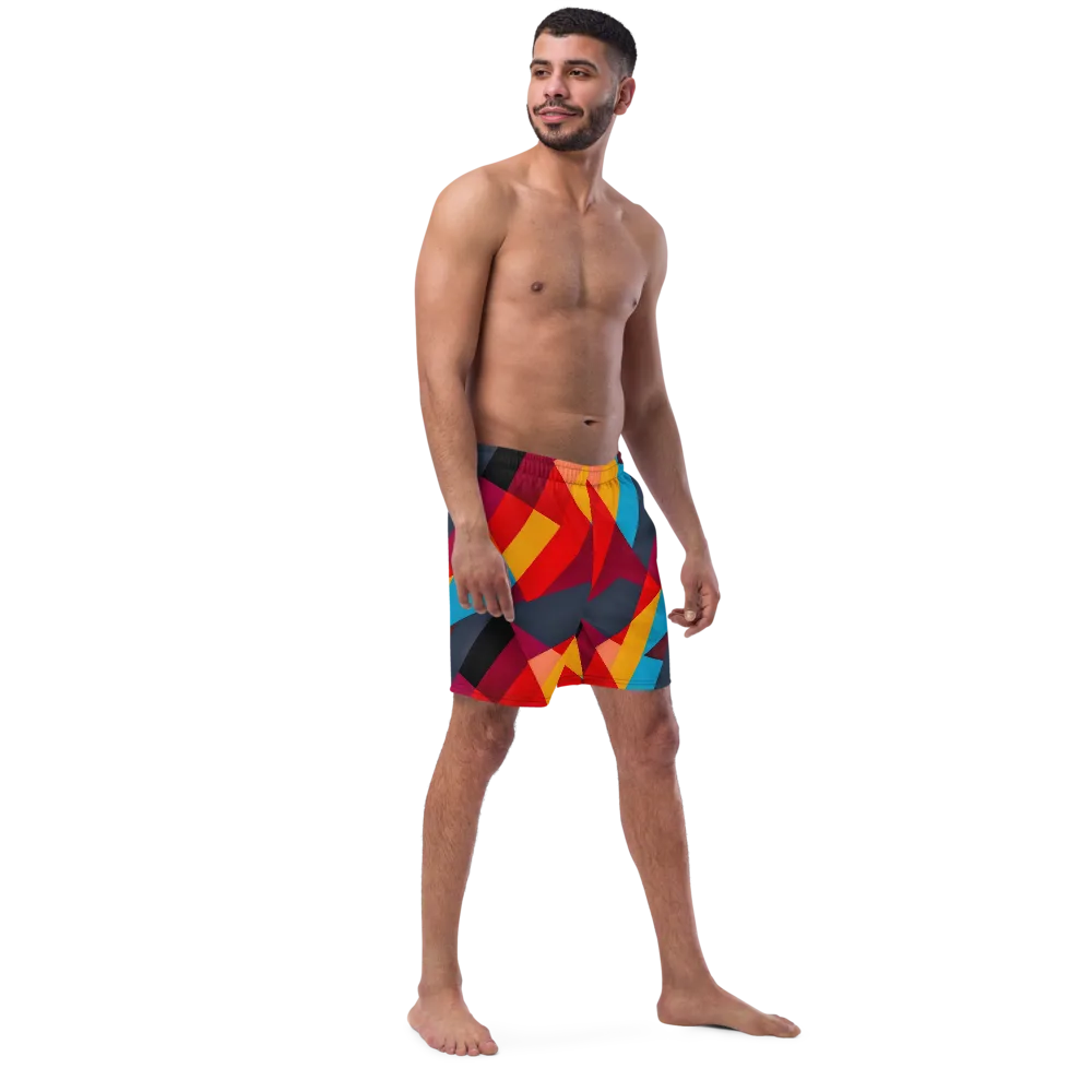 Chromatic Interlock on Swim Trunks — Right Front