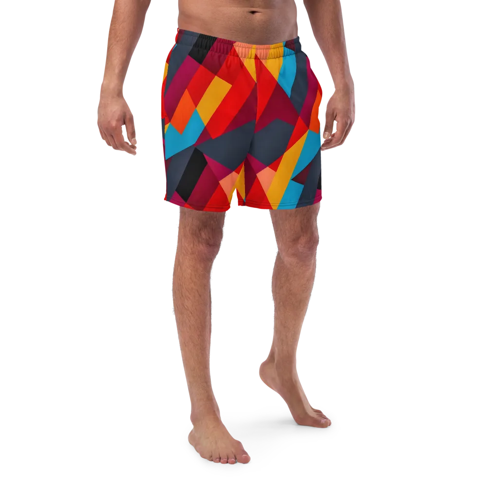 Chromatic Interlock on Swim Trunks — Front