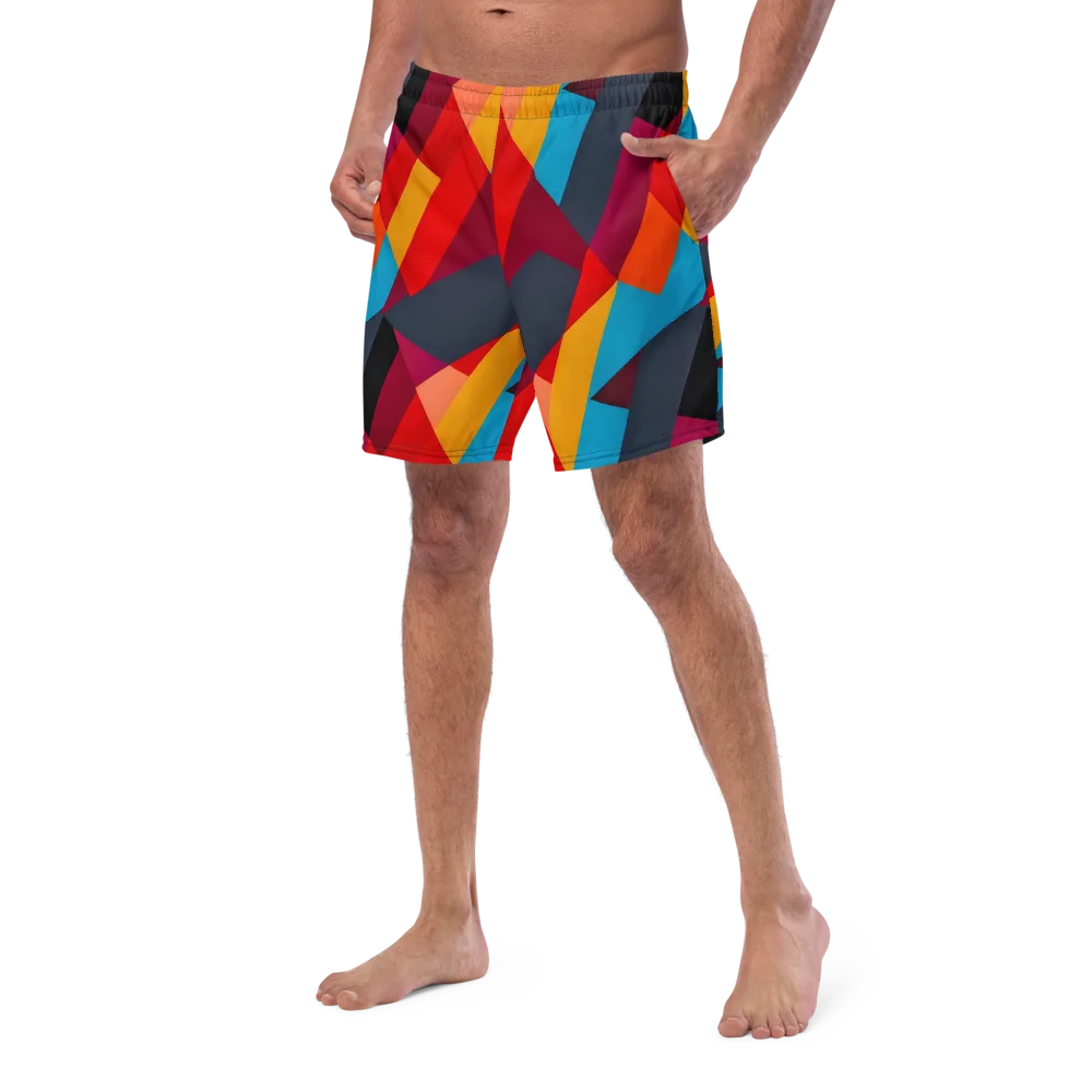 Chromatic Interlock on Swim Trunks — Left Front