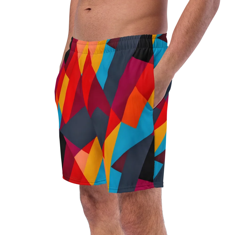 Chromatic Interlock on Swim Trunks — Left Front