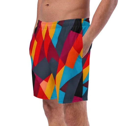 Chromatic Interlock on a Swim Trunks