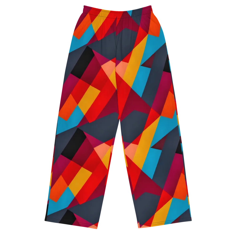 Chromatic Interlock on Wide-Leg Pants — Front