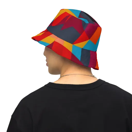 Chromatic Interlock on a Reversible Bucket Hat