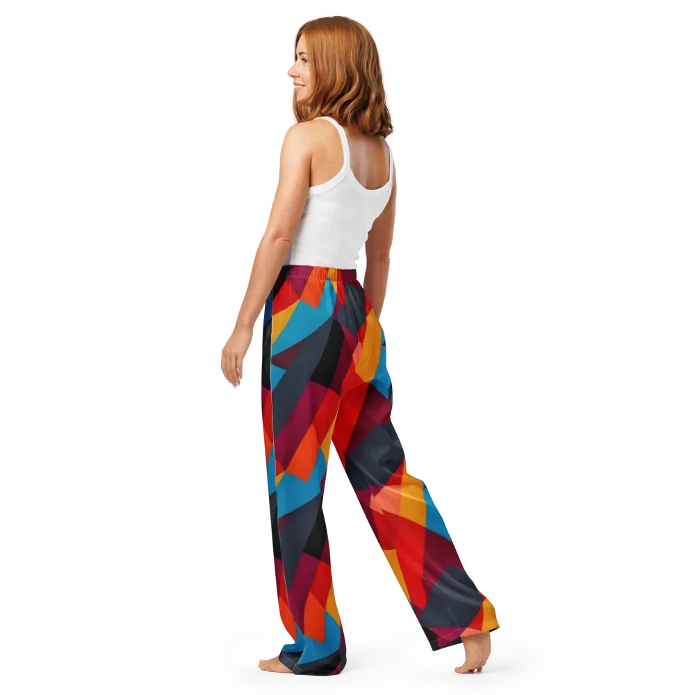 Chromatic Interlock on Women's Pajama Pants — Back