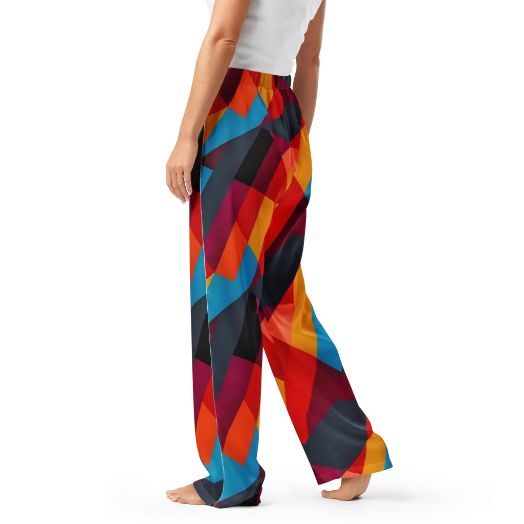 Chromatic Interlock on Women's Pajama Pants — Left