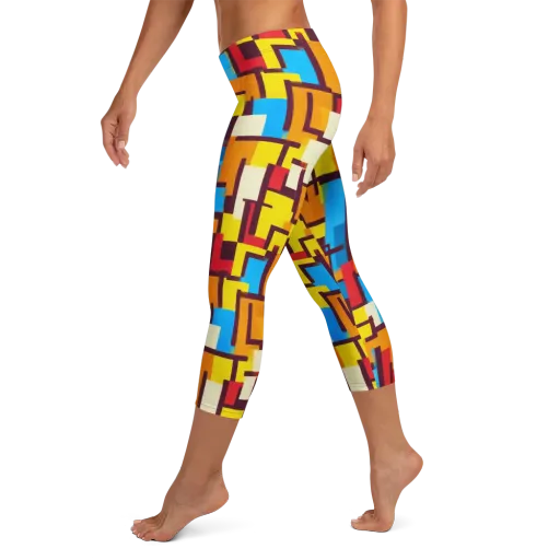 Bauhaus Voltage on a Capri Leggings