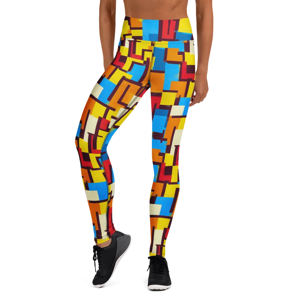 Bauhaus Voltage on Yoga Leggings — Front