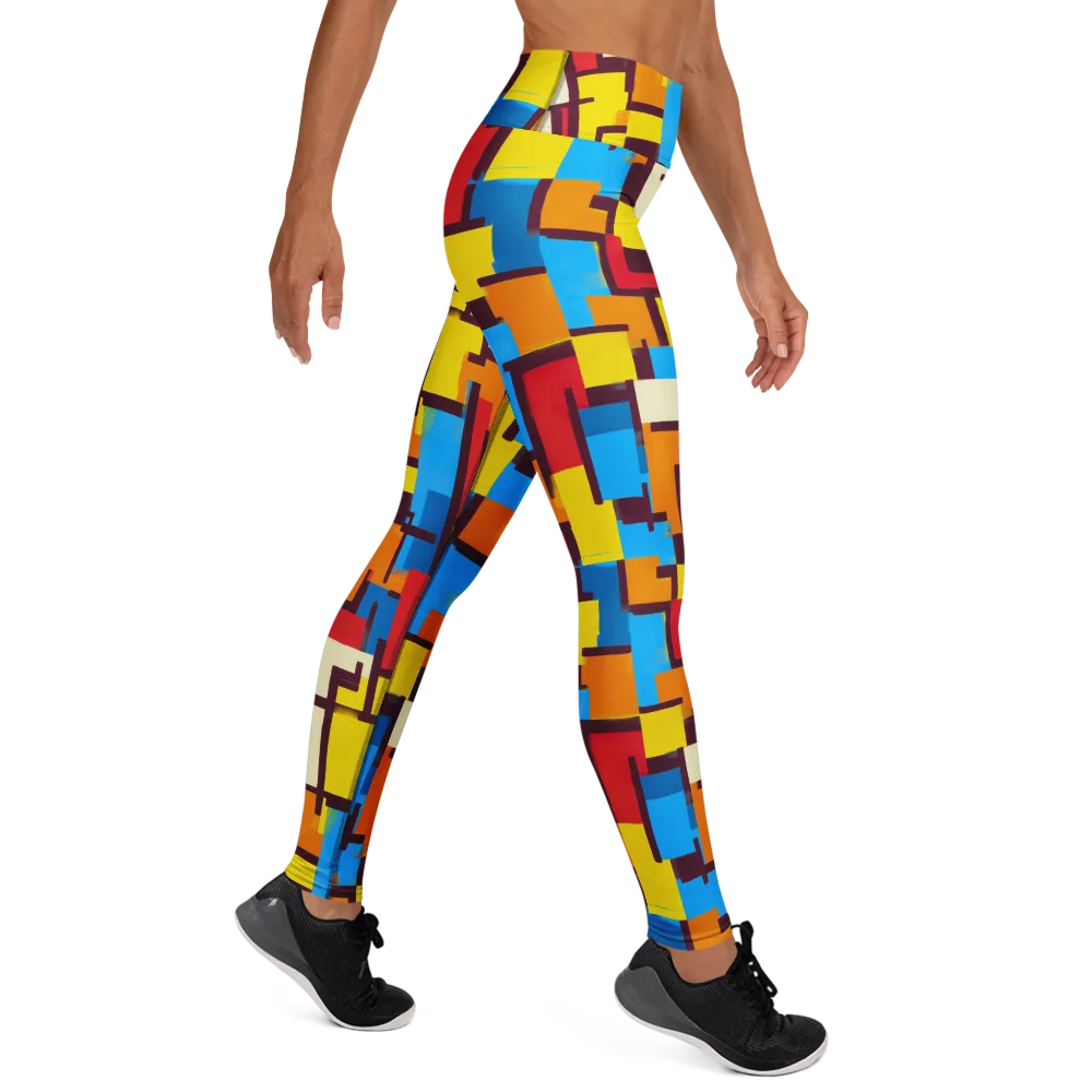 Bauhaus Voltage on Yoga Leggings — Right