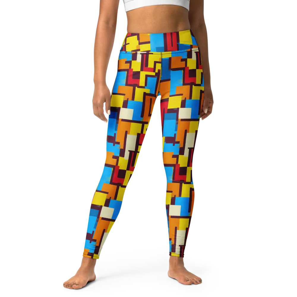 Bauhaus Voltage on Yoga Leggings — Front