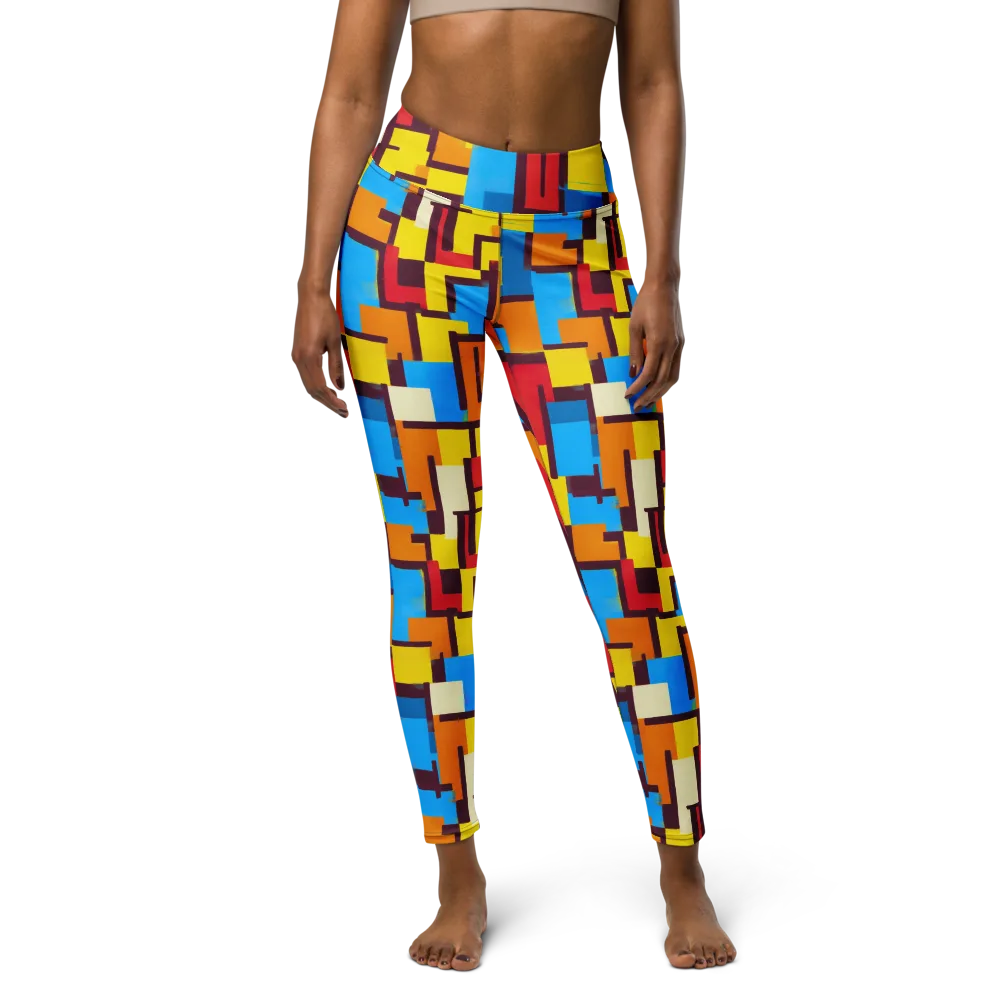 Bauhaus Voltage on Yoga Leggings — Front