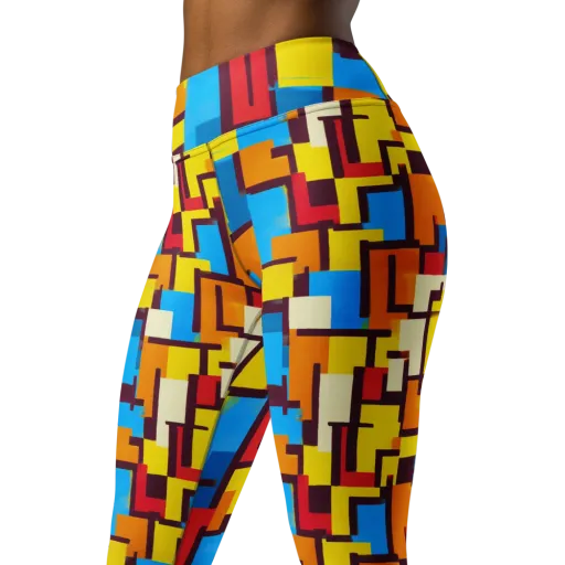 Bauhaus Voltage on a Yoga Leggings