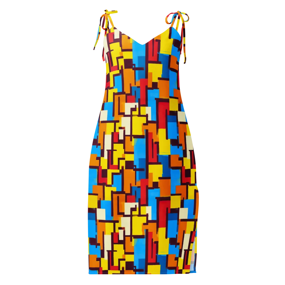 Bauhaus Voltage on Slip Dress — Front