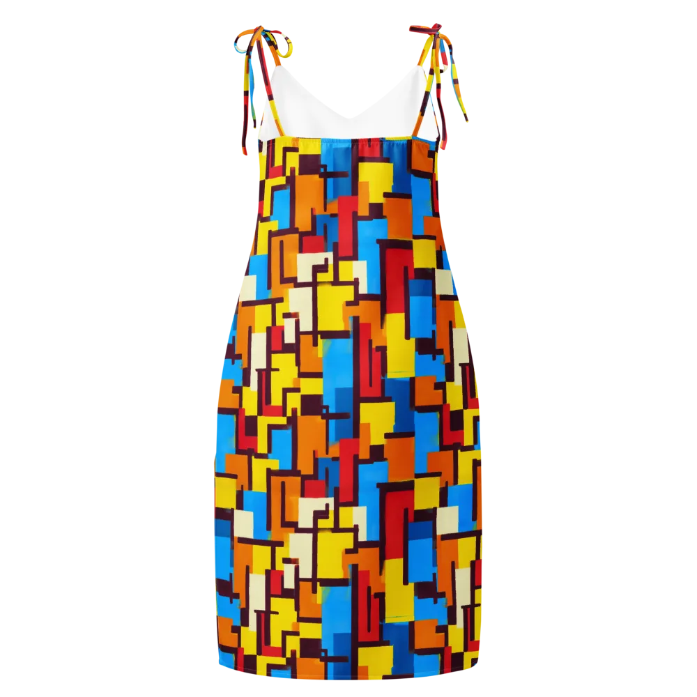 Bauhaus Voltage on Slip Dress — Back
