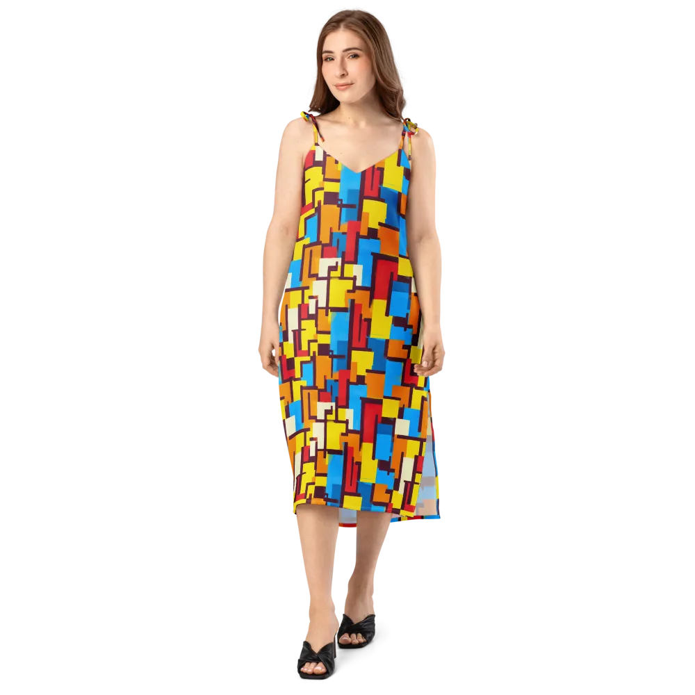 Bauhaus Voltage on Slip Dress — Front
