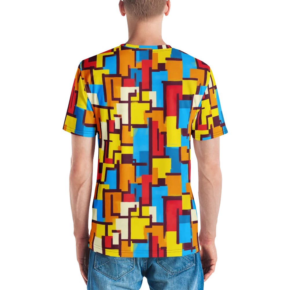 Bauhaus Voltage on Men's Crew Neck T-Shirt — Back