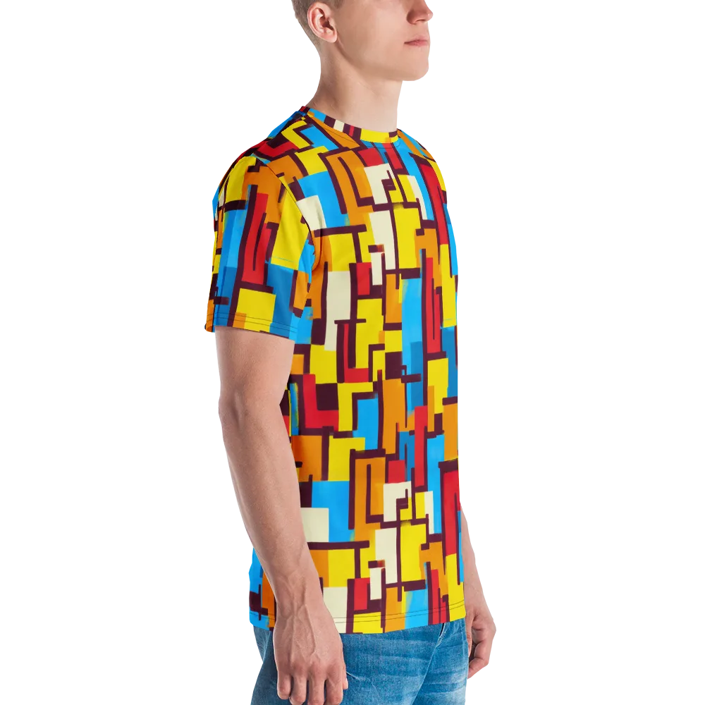 Bauhaus Voltage on Men's Crew Neck T-Shirt — Right