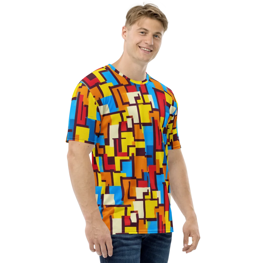 Bauhaus Voltage on Men's Crew Neck T-Shirt — Right