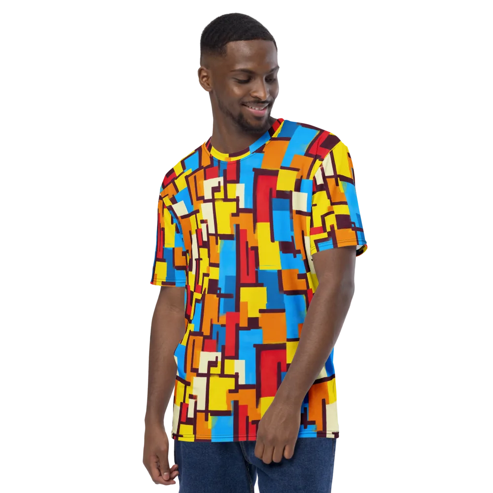Bauhaus Voltage on Men's Crew Neck T-Shirt — Left