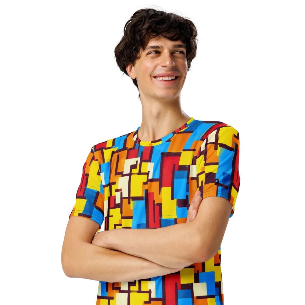 Bauhaus Voltage on Men's Crew Neck T-Shirt — Left Front