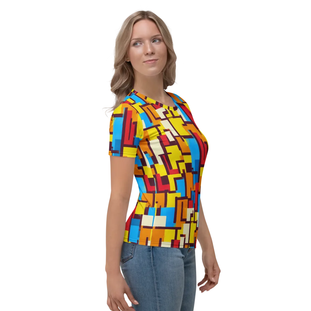 Bauhaus Voltage on Women's Crew Neck T-Shirt — Right