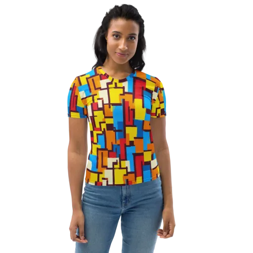 Bauhaus Voltage on a Women's Crew Neck T-Shirt