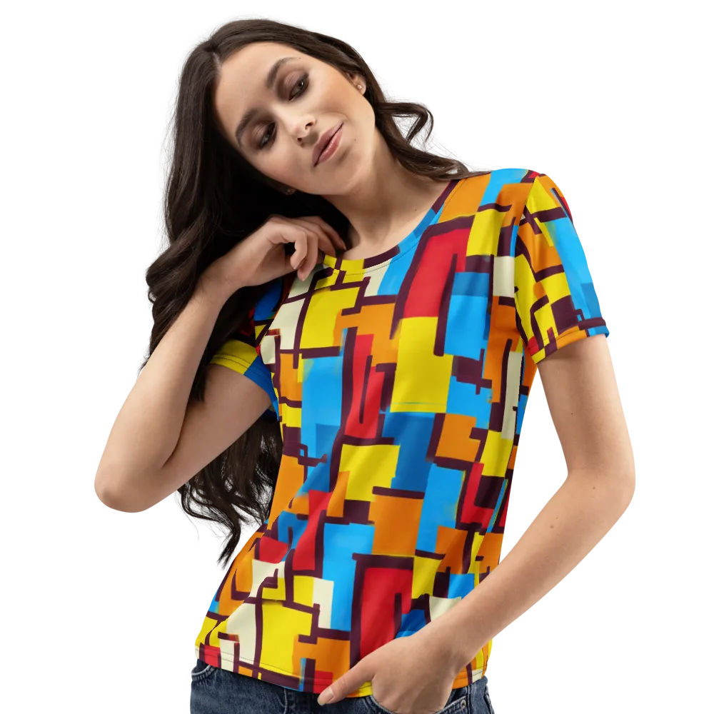 Bauhaus Voltage on Women's Crew Neck T-Shirt — Left Front