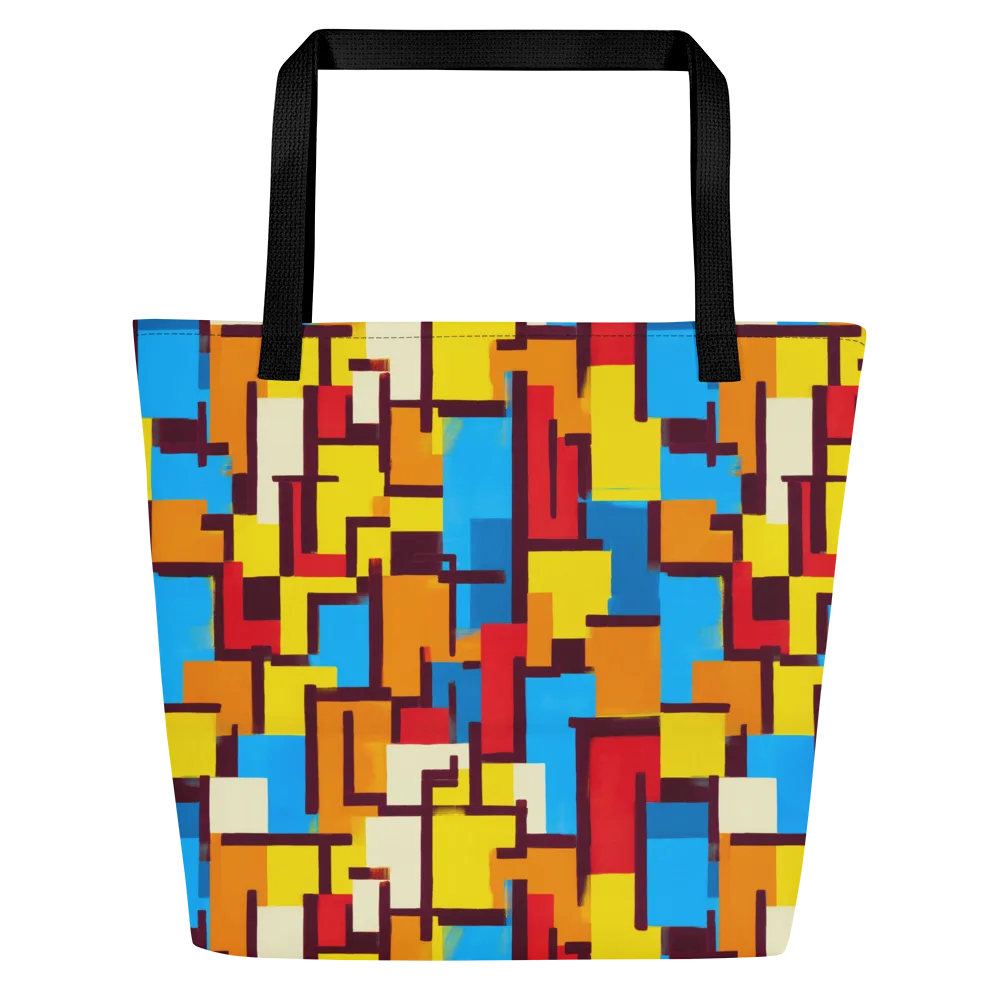 Bauhaus Voltage on Large Tote Bag W/ Pocket — Front