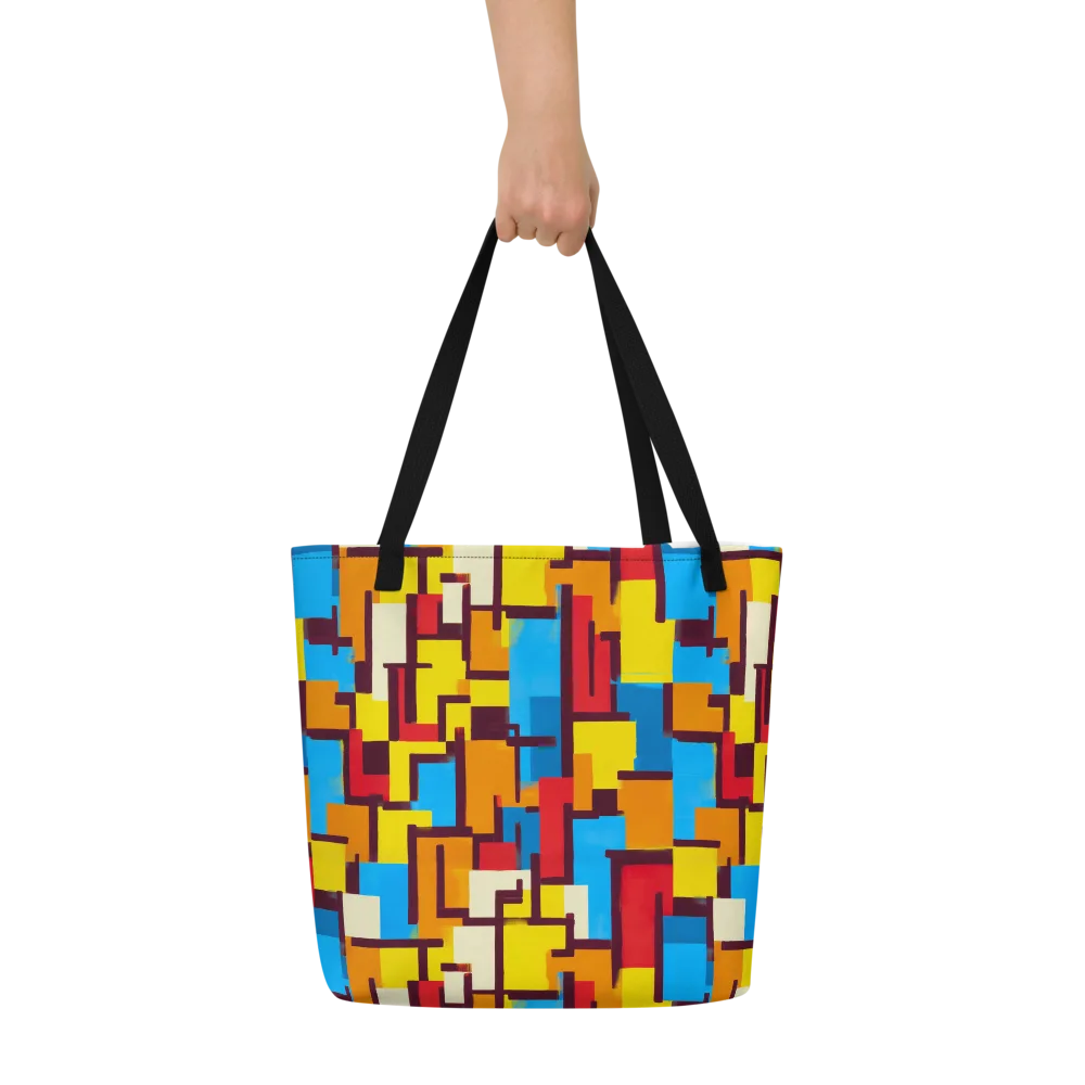 Bauhaus Voltage on Large Tote Bag W/ Pocket — Front